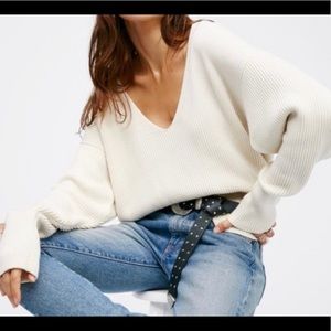 Free People PINK Allure Pullover Size S